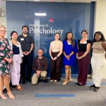 Featured in the main photo, from left to right: Crystal Sehlke, Isabel Wilder, Anthony Sartori, Steve Young, Hayley Kantziper, Michaela Henderson, Jessi Collins and Zenab Raheem Abubakari.